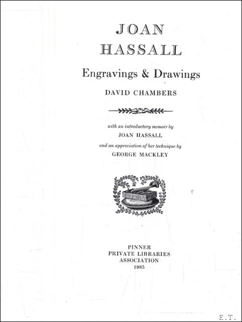 JOAN HASSALL, ENGRAVINGS & DRAWINGS,