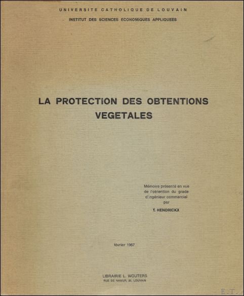LA PROTECTION DES OBTENTIONS VEGETALES. | Immagine Gallery 2