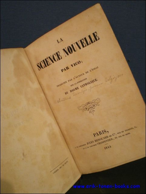 LA SCIENCE NOUVELLE,