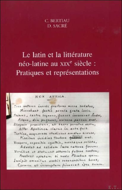 latin et la litt rature n o-latine au XIXe si …