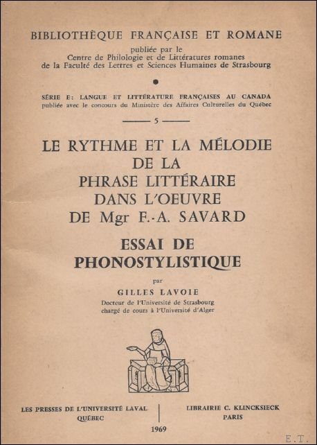LE RYTHME ET LA MELODIE DE LA PHRASE LITTERAIRE DANS …