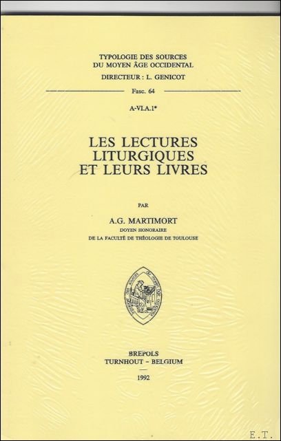 lectures liturgiques et leurs livres
