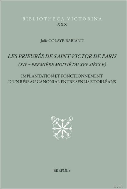 Les prieur s de Saint-Victor de Paris (XIIe-premi re moiti …
