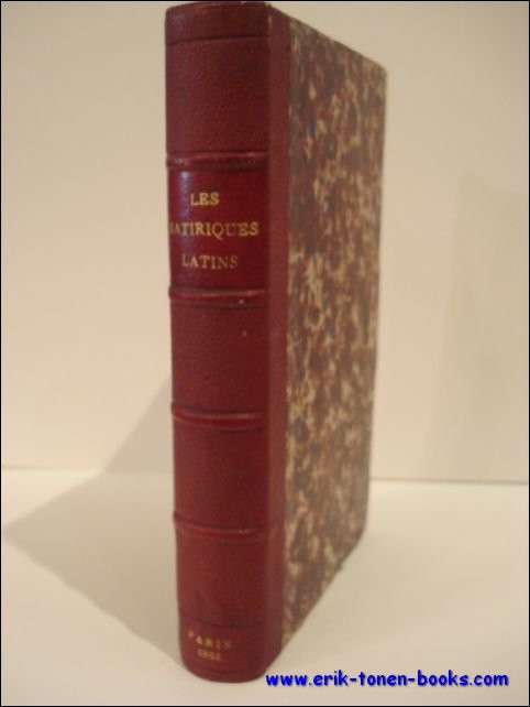 LES SATIRIQUES LATINS COMPRENANT JUVENAL - PERSE - LUCILIUS - …