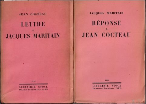 Lettre Jacques Maritain - R ponse Jean Cocteau. (89/100) | Immagine principale