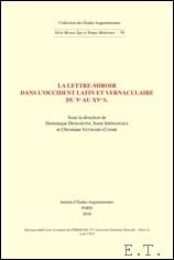lettre-miroir dans l'Occident latin et vernaculaire du ve au xve …