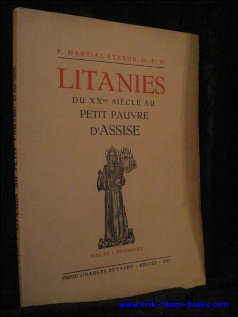 LITANIES DU XXme SIECLE AU PETIT PAUVRE D' ASSISE,