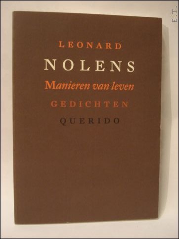 MANIEREN VAN LEVEN. GEDICHTEN,