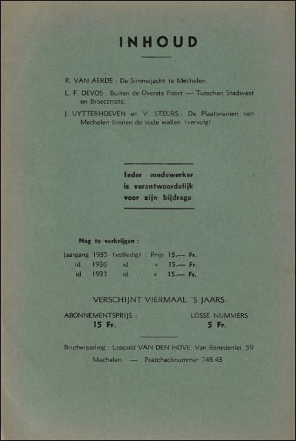 Mechelsche bijdragen. 6e Jaargang Nr 3 De Simmejacht te Mechelen