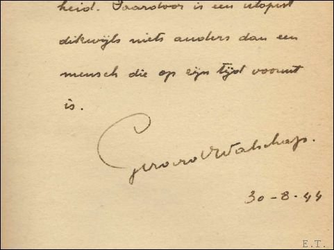 mensch van goeden wil.
