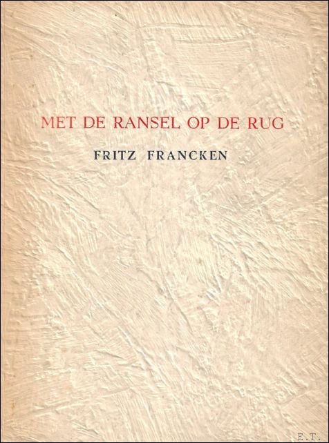MET DE RANSEL OP DE RUG.