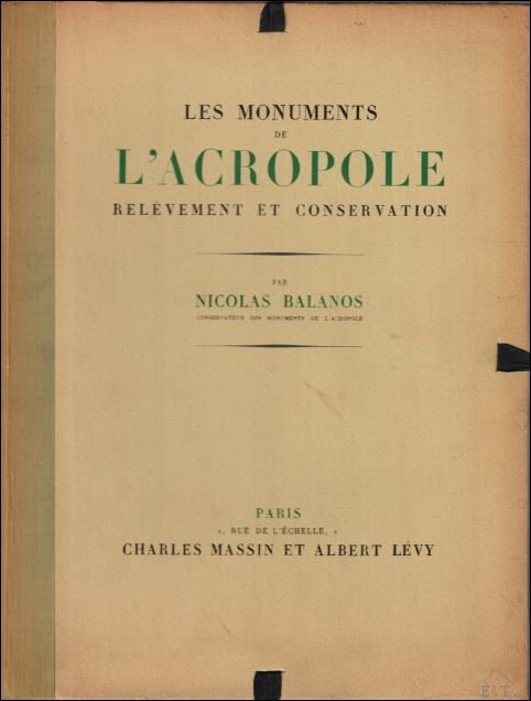 Monuments de L'Acropole relevement et conservation (N 10/25)