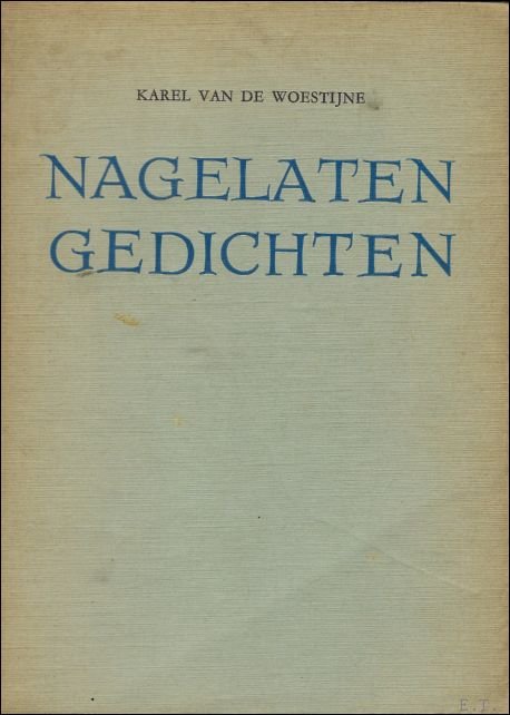 NAGELATEN GEDICHTEN.