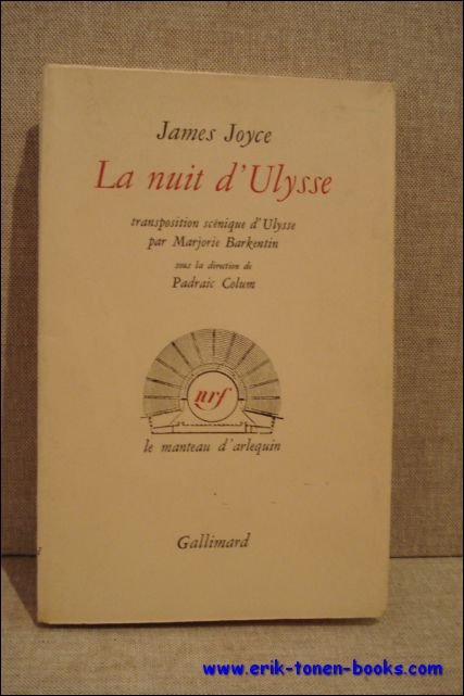 nuit d'Ulysse. Transposition scenique d'Ulysse par Marjorie Barkentin.