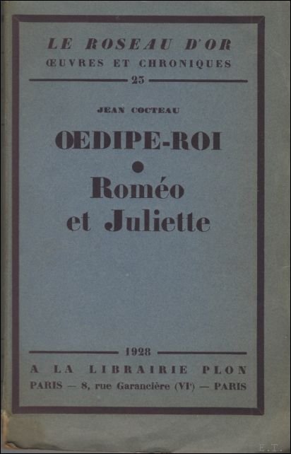 Oedipe-Roi . Rom o et Juliette. / L'un des 212 …