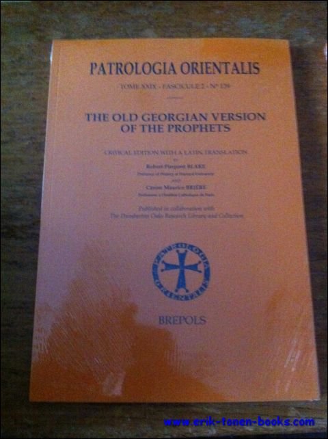 Old Georgian Version of the Prophets Prophetae minores,