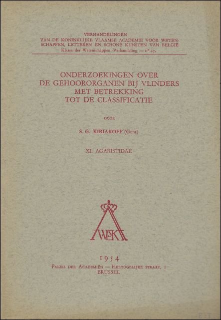 Onderzoekingen over de gehoororganen bij vlinders met betrekking tot de …