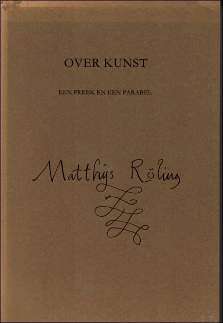 Over kunst, Een preek en een parabel