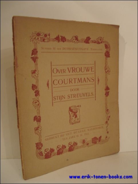 OVER VROUWE COURTMANS, Duimpjesuitgave.