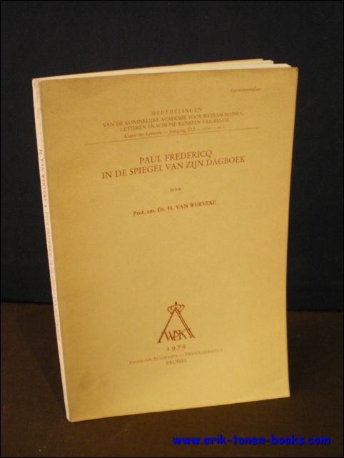 PAUL FREDERICO IN DE SPIEGEL VAN ZIJN DAGBOEK;