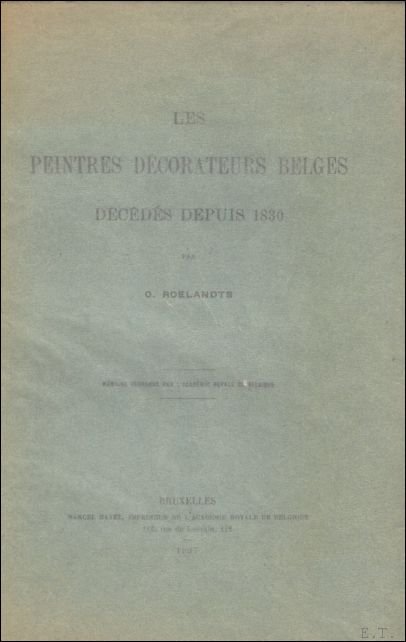Peintres d corateurs belges d c d s depuis 1830 | Immagine Gallery 2