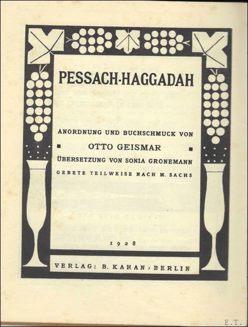 Pessach-Haggadah/ Hagadah shel Pesah (The Geismar Hagadah)