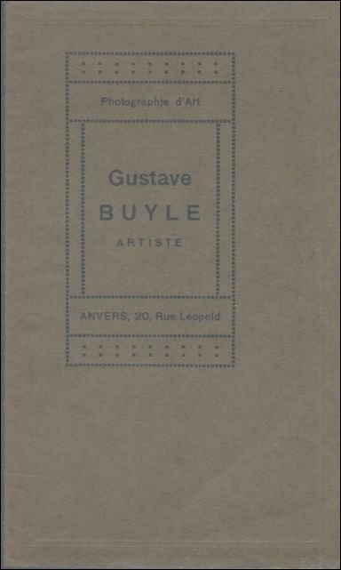 photographie d'art Gustave Buyle artiste Anvers