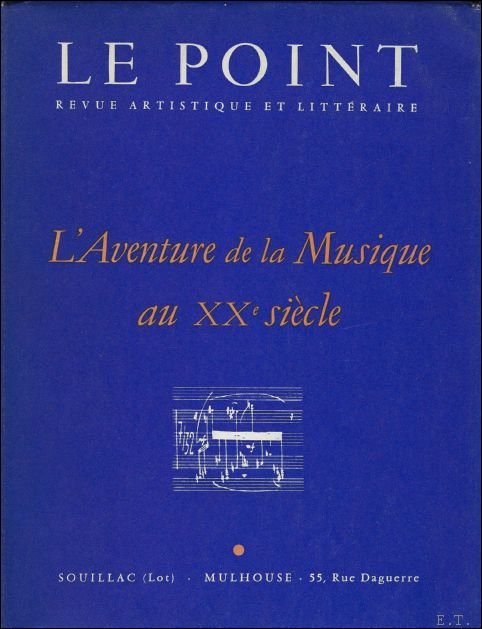 Point Revue Litt raire et Artistique L'Aventure de La musique …