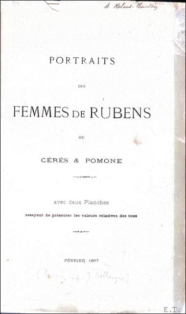 PORTRAITS DES FEMMES DE RUBENS OU CERES & POMONE. | Immagine Gallery 2