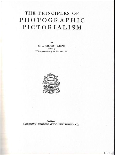 Principles Of Photographic Pictorialism