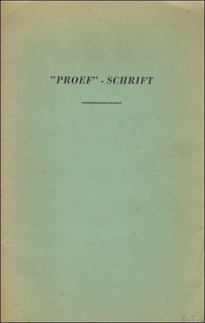 PROEF SCHRIFT.
