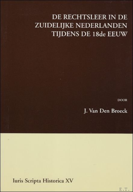 rechtsleer in de Zuidelijke Nederlanden tijdens de 18de eeuw.