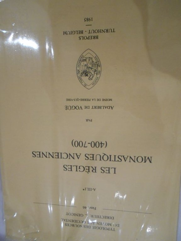 regles monastiques anciennes (400-700)