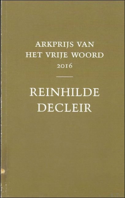 Reinhilde Decleir, Arkprijs van het Vrije Woord | Immagine Gallery 2