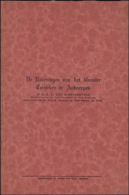 rekeningen van het klooster Terzieken te Antwerpen
