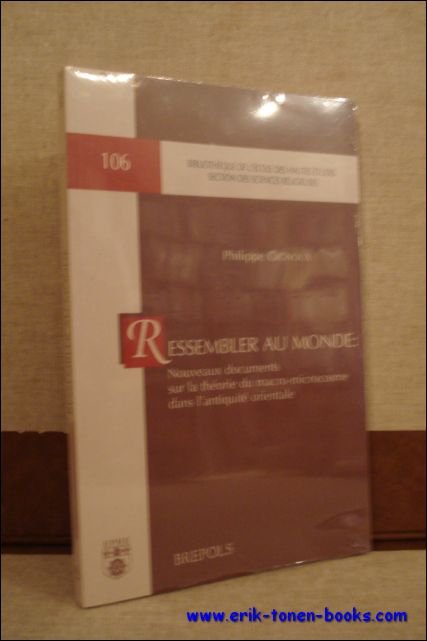 Ressembler au monde . Etude sur le microcosme et le …