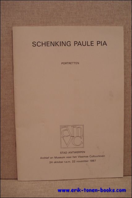Schenking Paule Pia. Portretten.