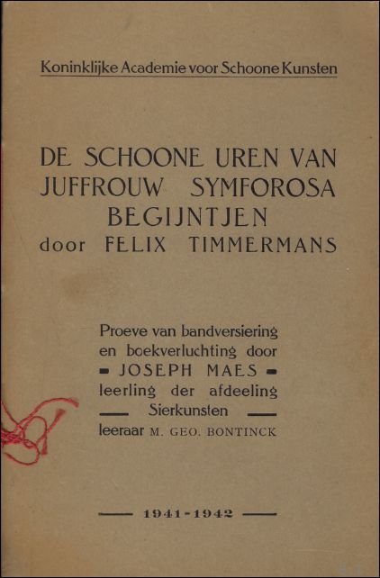 schoone uren van juffrouw Symforosa begijntjen, Proeve van bandversiering en …
