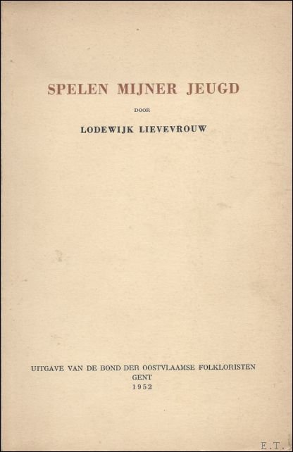 SPELEN MIJNER JEUGD.