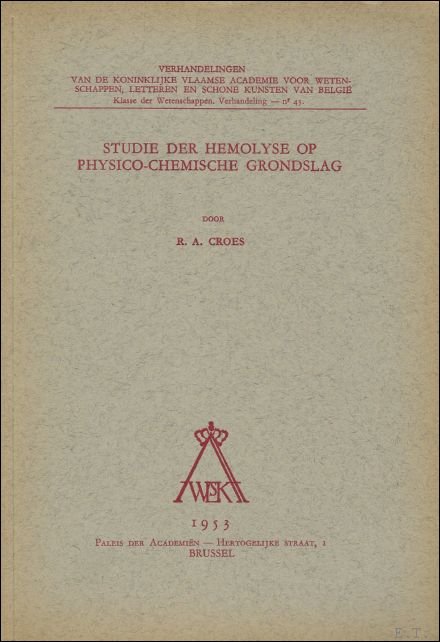 Studie der hemolyse op physico-chemische grondslag. | Immagine Gallery 2