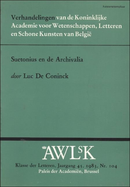 Suetonius en de Archivalia.