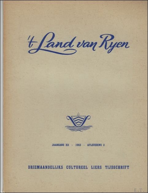 T LAND VAN RYEN. JAARGANG XII. AFLEVERING 3 EN 4.