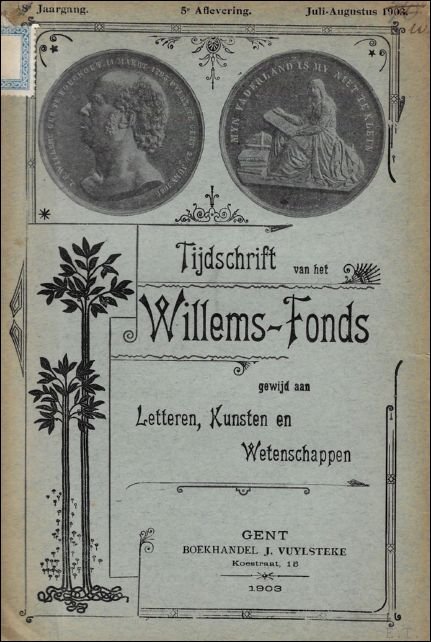 TIJDSCHRIFT VAN HET WILLEMS - FONDS GEWIJD AAN LETTEREN, KUNSTEN …
