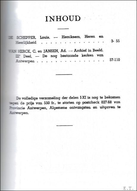 TIJDSCHRIFT VOOR GESCHIEDENIS EN FOLKLORE. 12e jaargang - blz 111