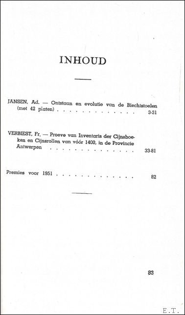 TIJDSCHRIFT VOOR GESCHIEDENIS EN FOLKLORE. 14e jaargang - 83 blz