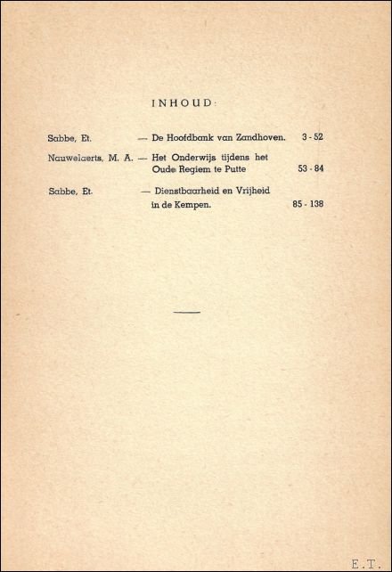 TIJDSCHRIFT VOOR GESCHIEDENIS EN FOLKLORE. 17e jaargang 85-138 blz afl …