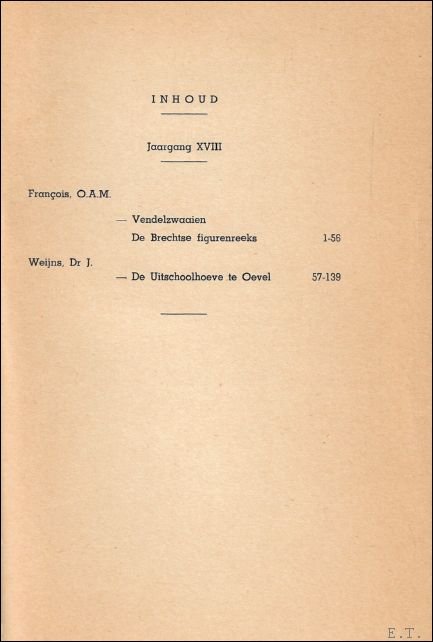 TIJDSCHRIFT VOOR GESCHIEDENIS EN FOLKLORE. 18e jaargang 57-139 blz afl …