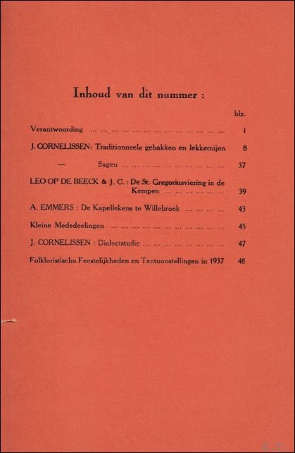 TIJDSCHRIFT VOOR GESCHIEDENIS EN FOLKLORE. 1e jaargang