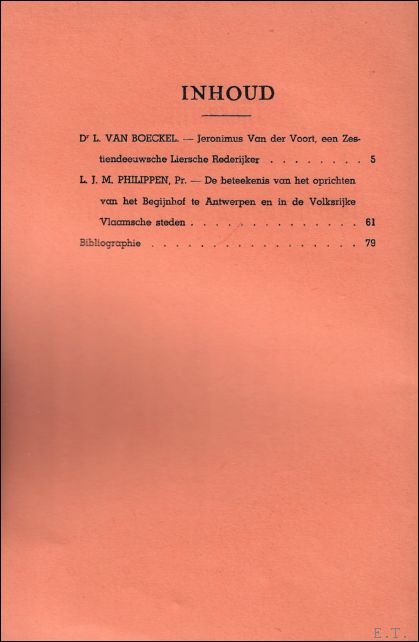 TIJDSCHRIFT VOOR GESCHIEDENIS EN FOLKLORE. 6e jaargang - 1e -2e …
