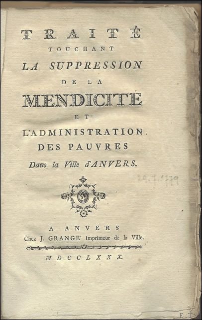 Traite touchant la suppression de la mendicite et l'administration des …